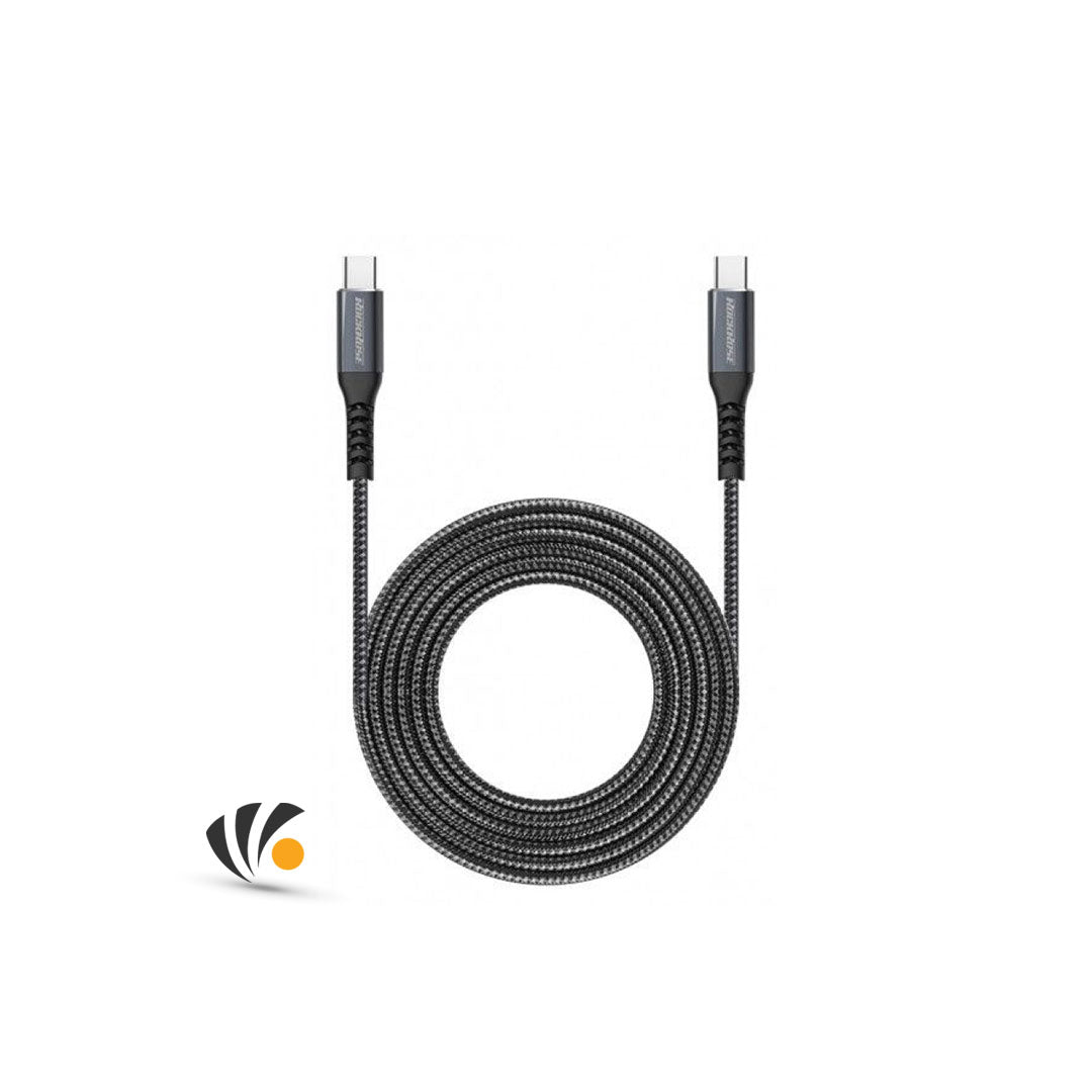 RockRose Cable USB-C To Type C 2 M Fast Charge Black
