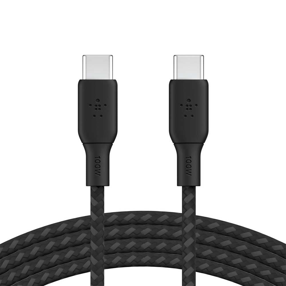 Belkin Braided USBC-C 2.0 100W Cable 3M Black