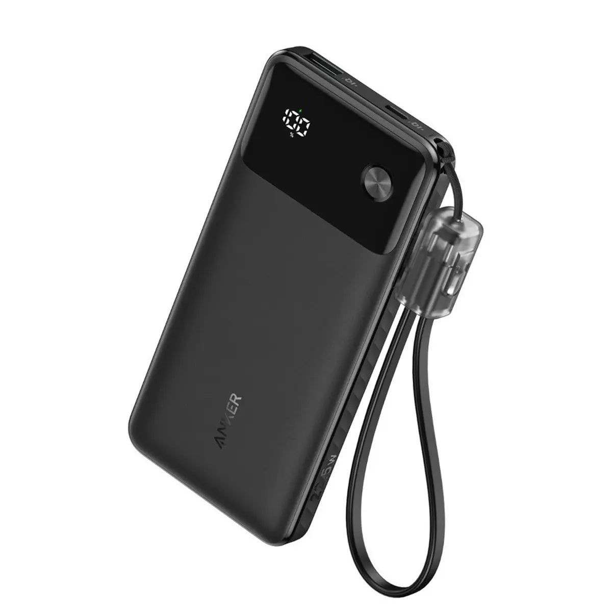 スマホアクセサリー Anker Power Bank (10K) 10,000mAh Anker Power Bank 10K mAh 22.5W with USB-C Cable Black
