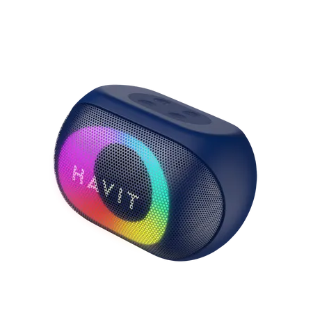 Havit SK885BT Colorful RGB Light Wireless Waterproof Speaker Blue