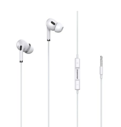 Rockrose Solo MC Neo Wired Earphones with 3.5 mm Headphone Jack White