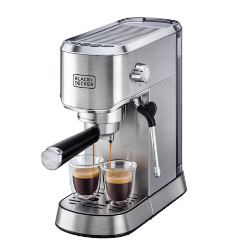 Black+Decker Espresso Coffee Machine, 15 Bar ECM150-B5