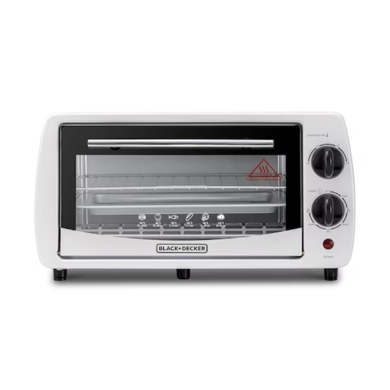Black+Decker 800W toaster oven, 9L capacity