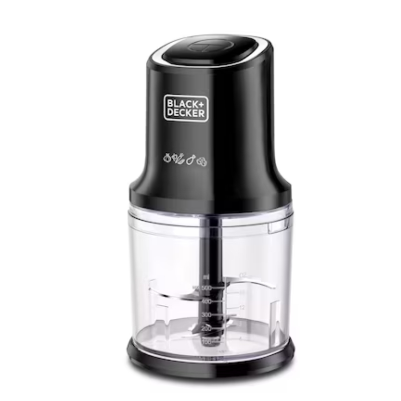 Black+Decker FC500-B5 Vertical Chopper – 500W, 4 Blades, 500ml Capacity
