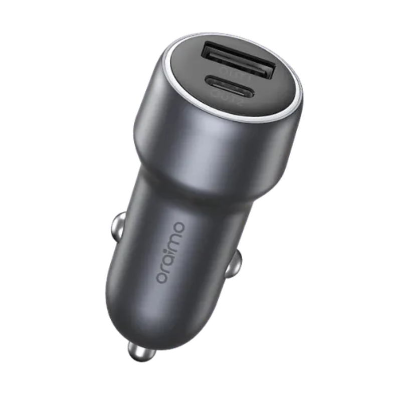 Oraimo Bullet 48W Car Charger Dark Chrome