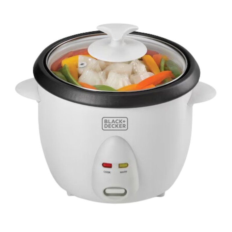 Black+Decker Rice Cooker 400W 1L Removable Non-Stick Pot