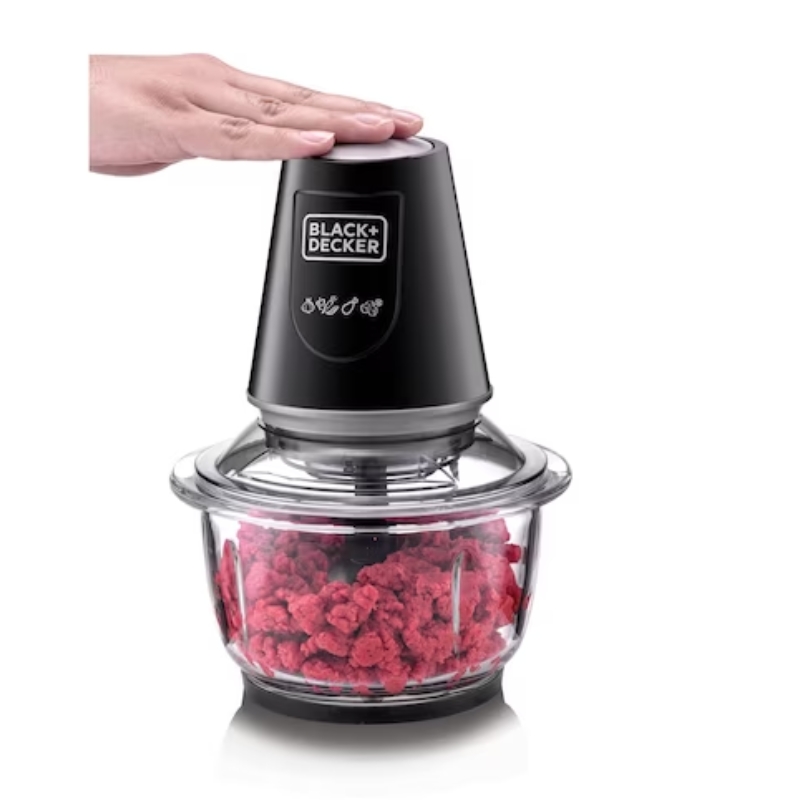 Black+Decker  400W Vertical Chopper With Glass Bowl GC400-B5