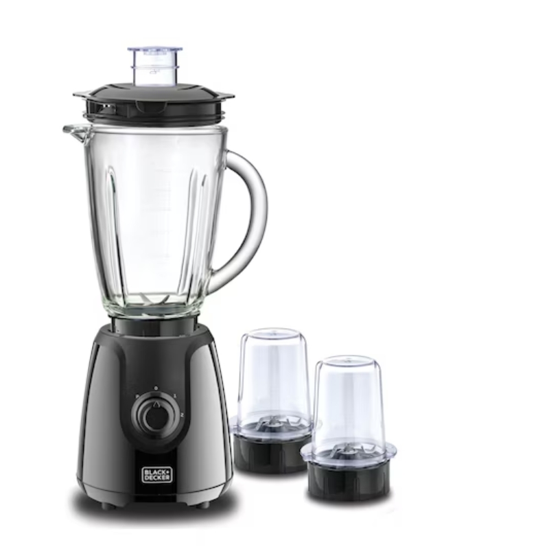 Black+Decker 400W Glass Jar Blender with 2 Mills