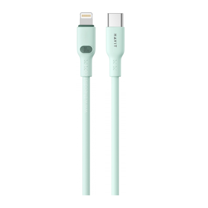 Havit CB6281 USB C to LTG 30W Cable 1m Green