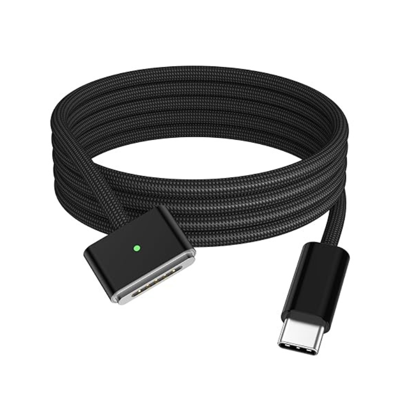 Mcdodo 2 in 1 USB-C to USB-C + Magsafe 3 Cable 240W/140W  2m Black