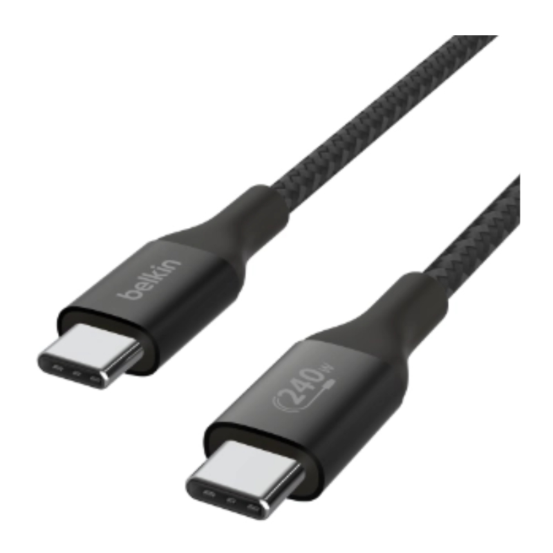 Belkin BoostCharge USB-C to USB-C Braided Cable 240W PD, 48V/5A, 1m