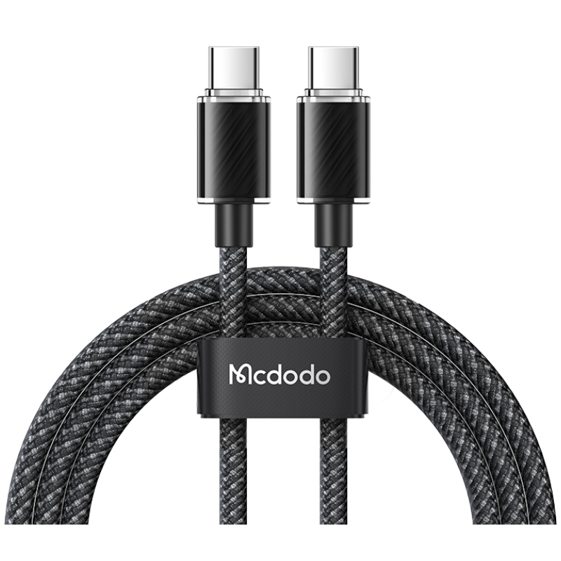 Mcdodo Dichromatic Series 100W Type-C to Type-C Data Cable 1.2m Black
