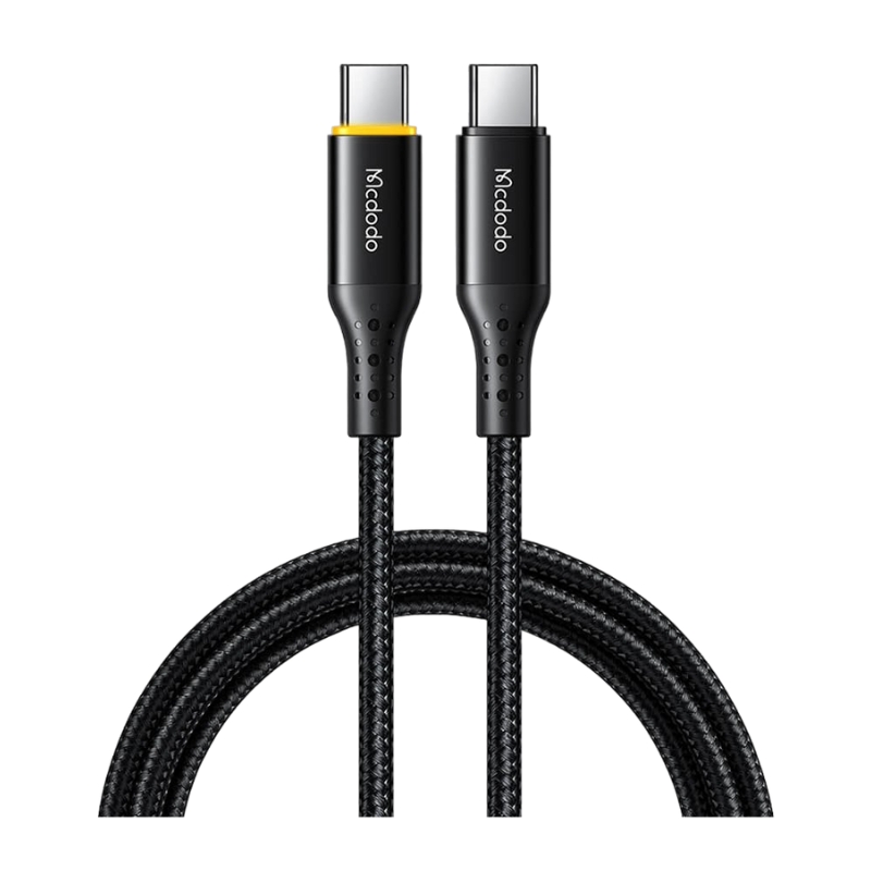 Mcdodo C to C Data Cable with LED Light 1.2m 65W Beige