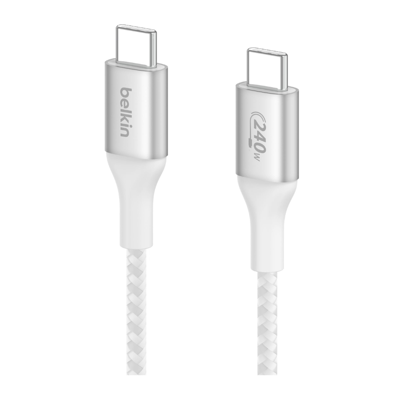 Belkin BoostCharge USB-C to USB-C Braided Cable 240W PD, 48V/5A, 1m