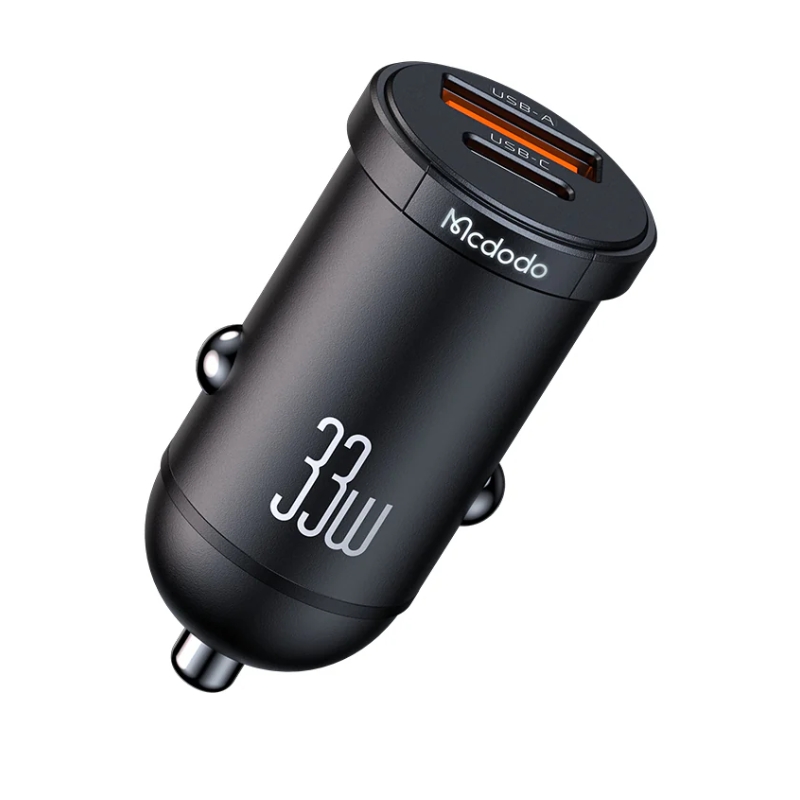 Mcdodo 33W 1C+1A PD Fast Car Charger with LED Black