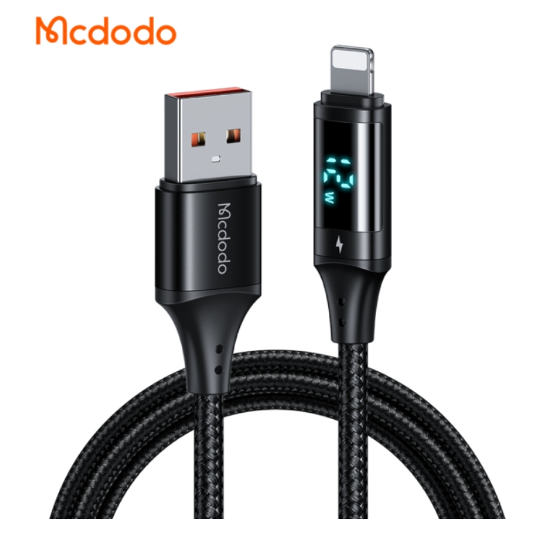 Mcdodo LTG Data Cable 1.2m 36W, Digital Screen Black