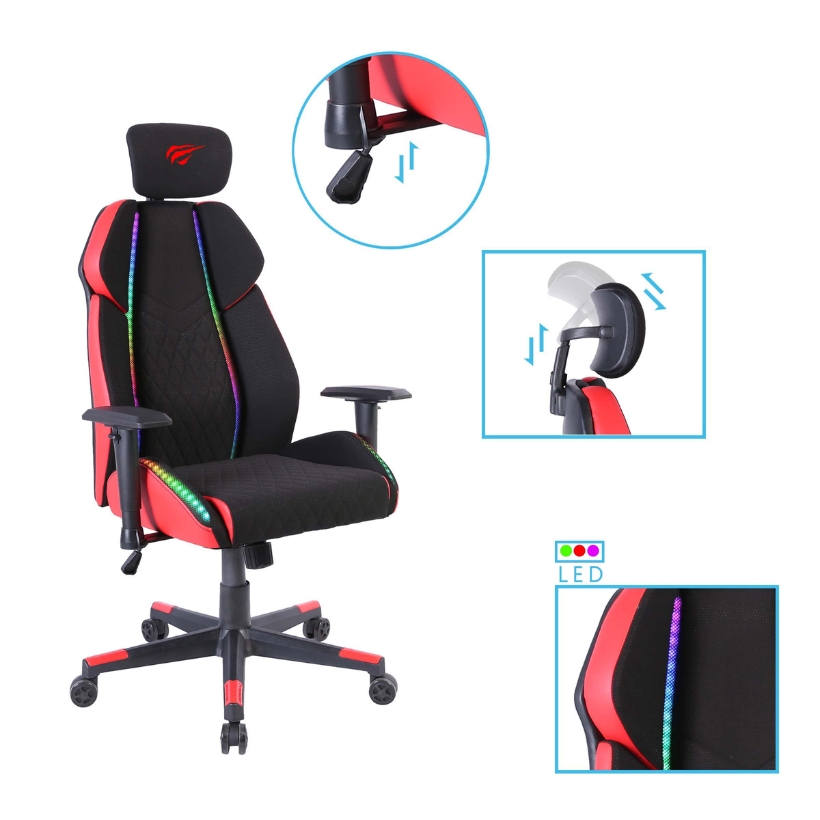 Havit  Gaming chair GC938 black & red