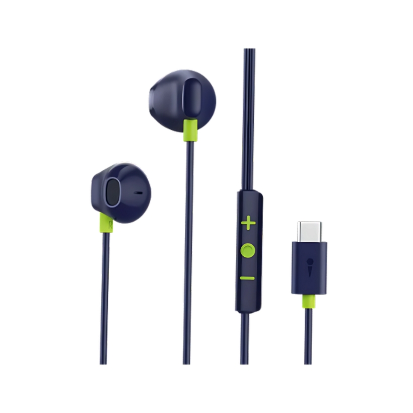 Oraimo Halo Airy Type-C Earphone Black & Blue