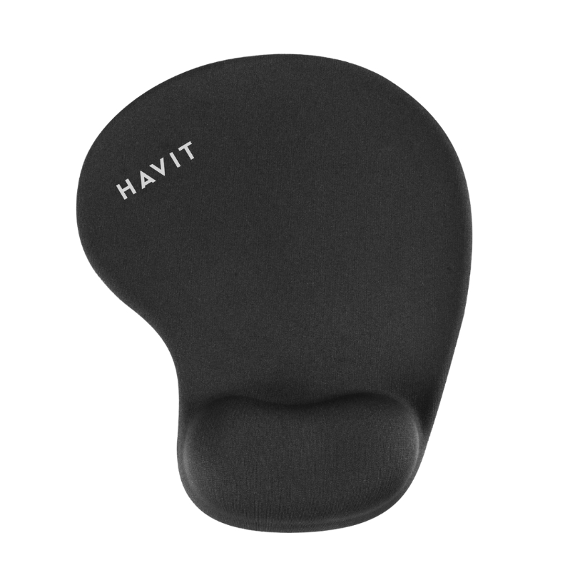 Havit HV-MP802 Gaming Mouse Pad with Gel Wrist Rest & Anti-Slip Ergonomic Design – Black