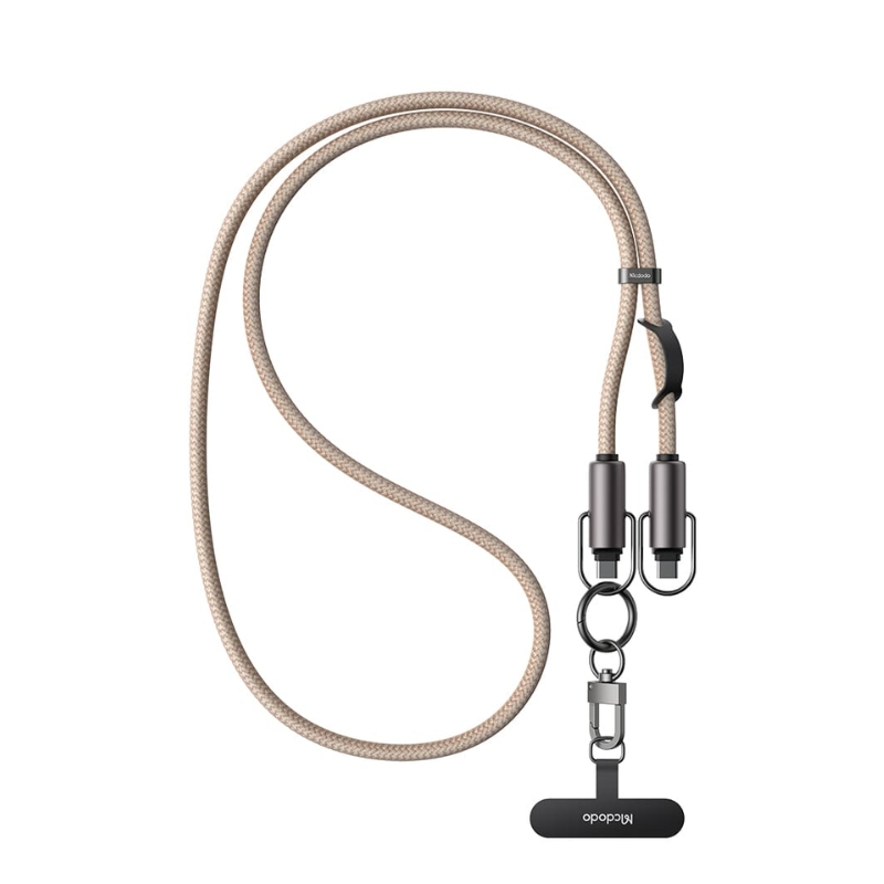 Mcdodo 60W 2 in 1 USB-C to USB-C Charging Crossbody Phone Lanyard 1.2m