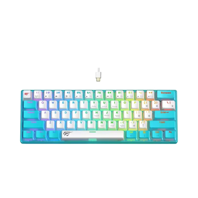 Havit KB903L Gaming Keyboard - Blue & White