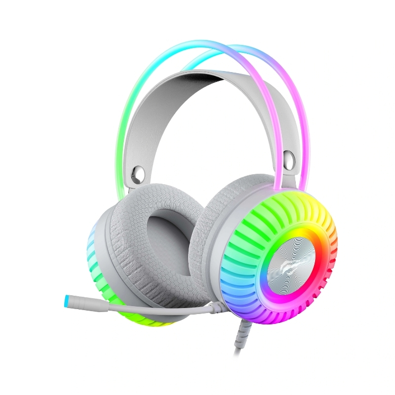 Havit H2046U Wired Gaming Headset - White & Grey