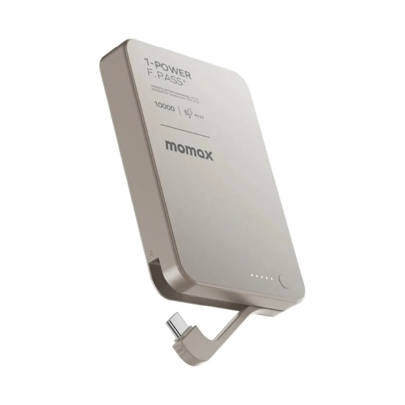 Momax 1-Power Mini 10,000mAh Bulit-in foldable USB-C Battery pack