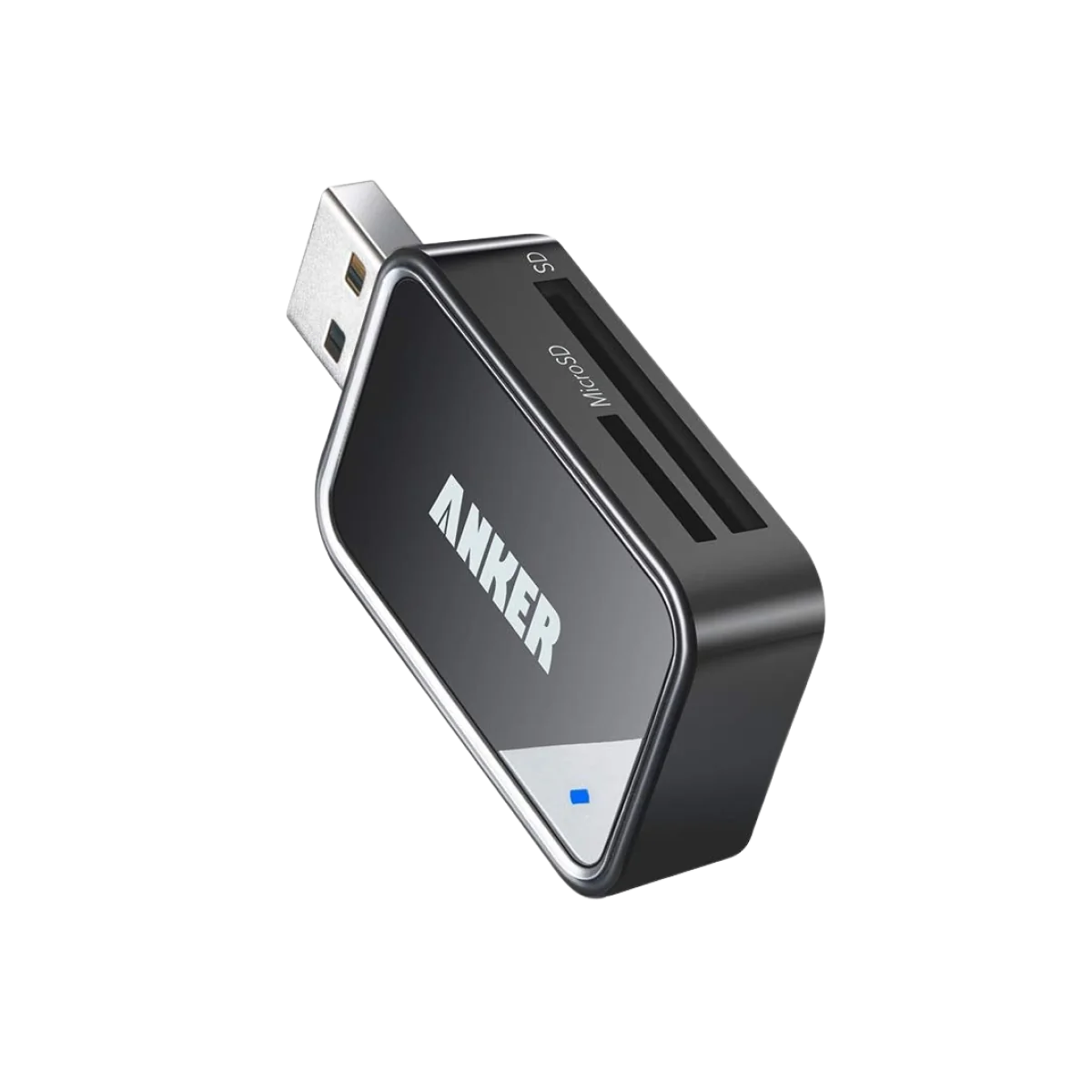 Anker 2-in-1 USB 3.0 Portable Card Reader Black