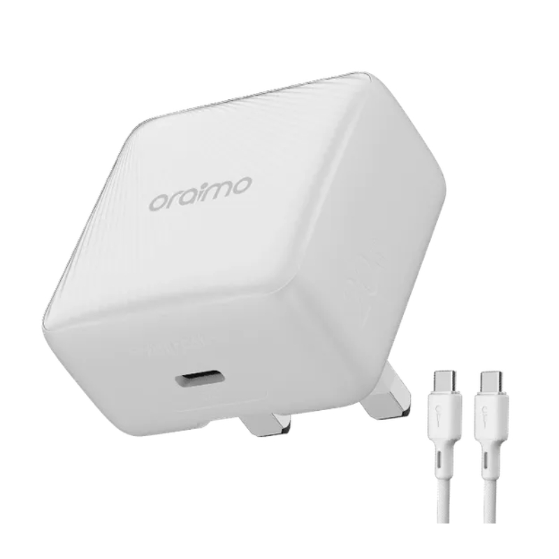 Oraimo Charger 20W Gan tech with C To C  cable White