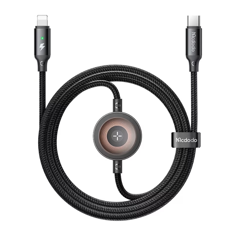 Mcdodo 2-in-1 USB-C to Lightning cable + Apple Watch charger, 36W, 1.5m