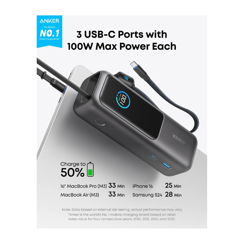 新品 Anker Power Bank 25000mAh 165W Anker Power Bank 25000mAh 165W Ultra