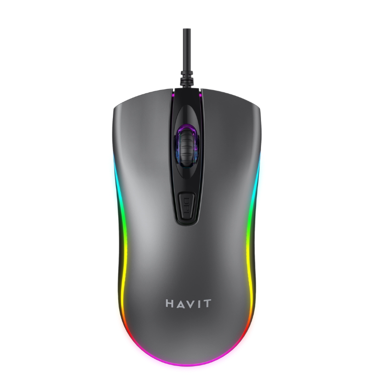 Havit MS1010 Wired mouse with RGB Black