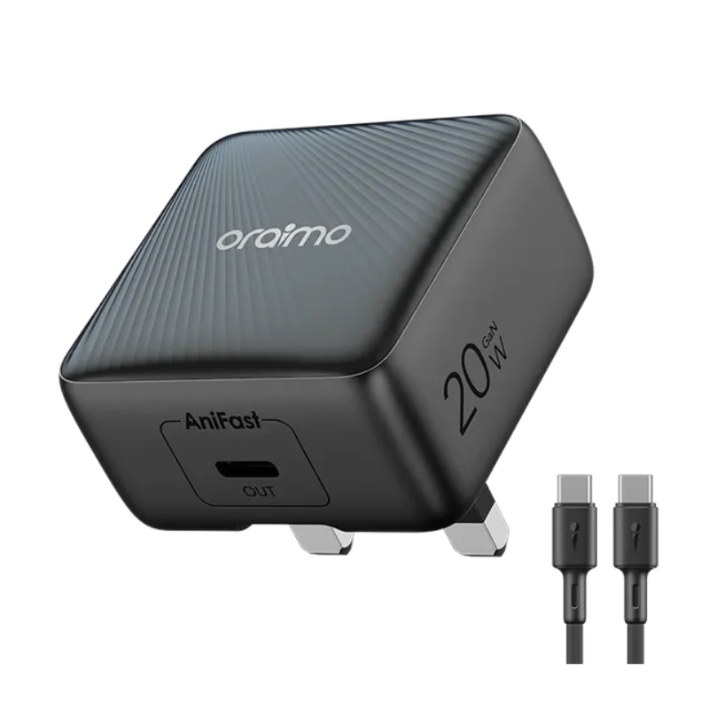Oraimo Charger 20W Gan tech with C-to-C cable