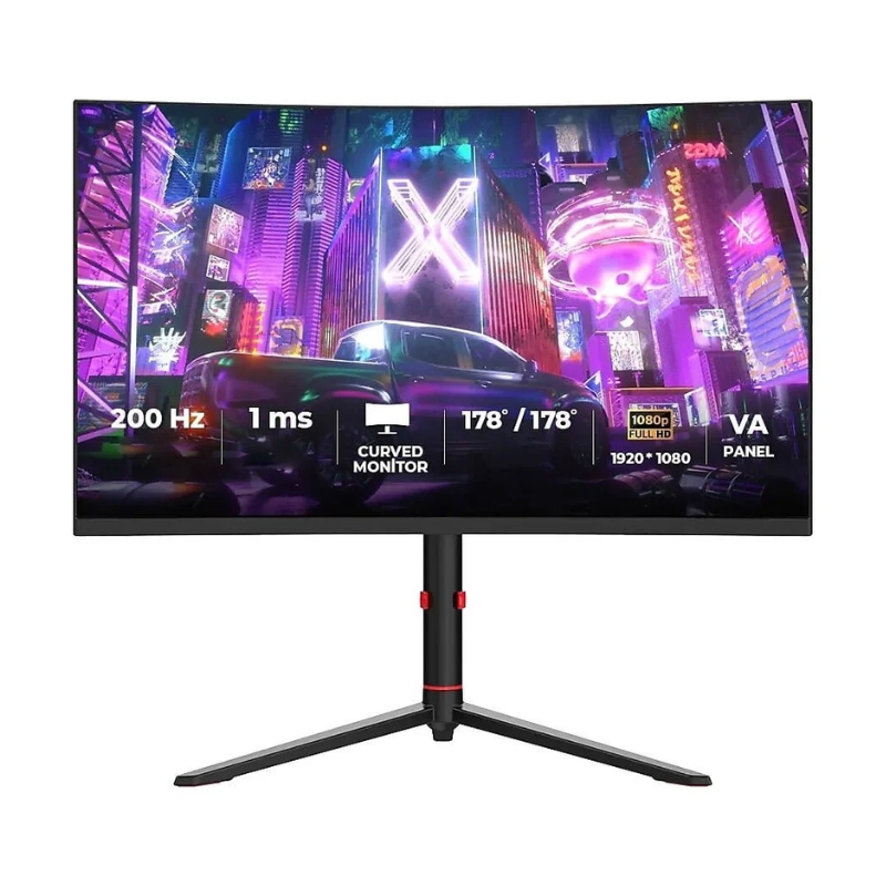 Havit GSC102-US 27" Curved Gaming Monitor, 200Hz, 1ms, Full HD, Black