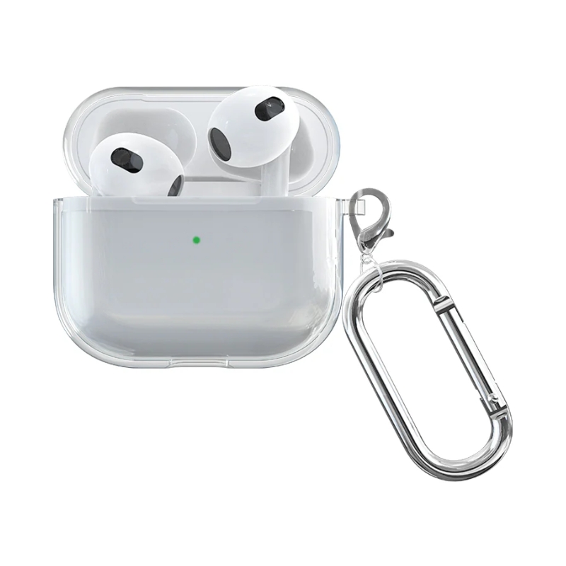 Rock Rose Carbon Fiber Protective Case for Air Pods 3 - White