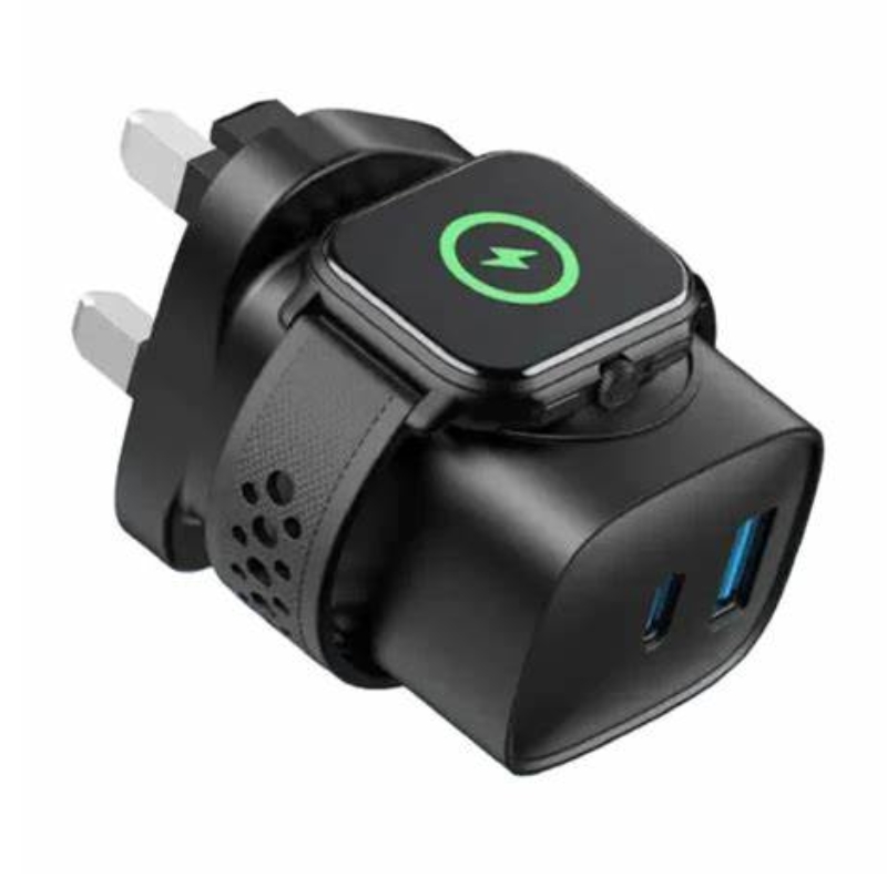 Havit charger 20W 2-port & watch Wireless charger 2W black