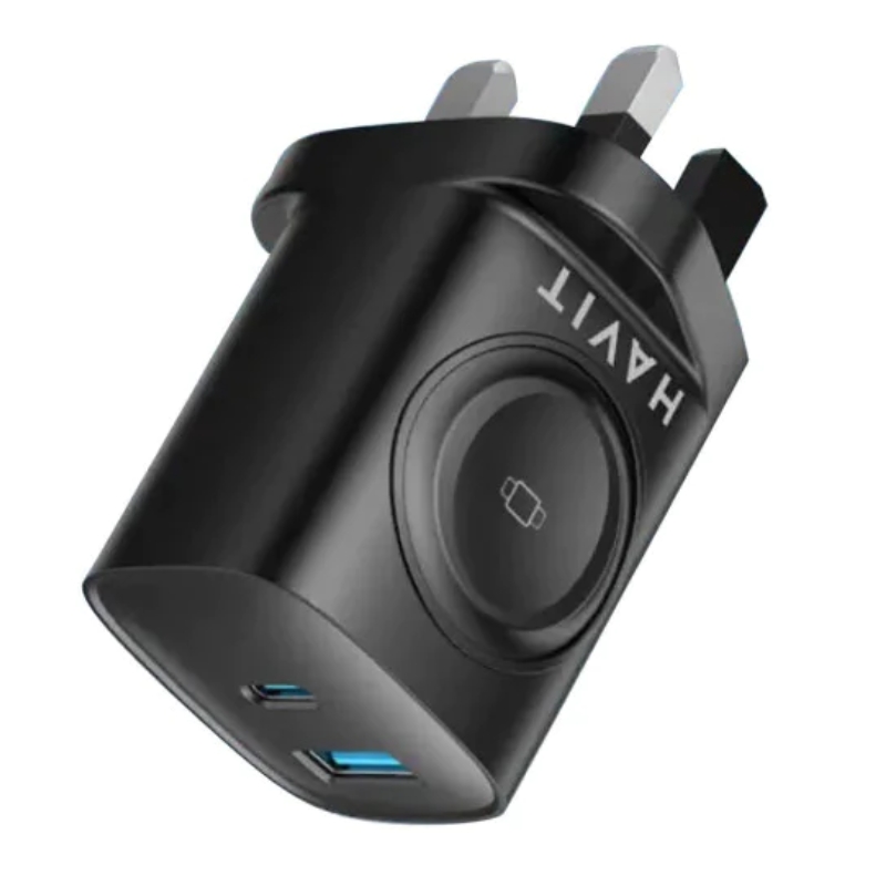 Havit charger 20W 2-port & watch Wireless charger 2W black