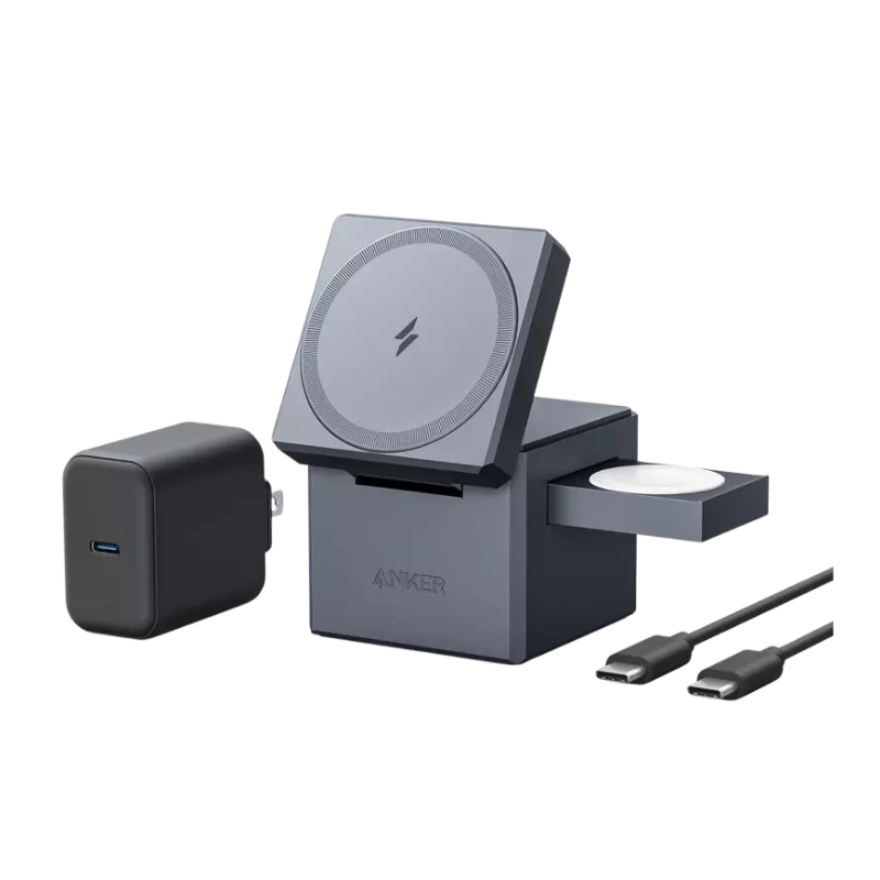 Anker 3 in 1 Cube with MagSafe gray
