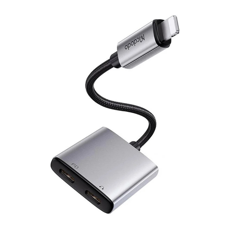 Mcdodo 2 in 1 LTG to Dual LTG Audio Adapter