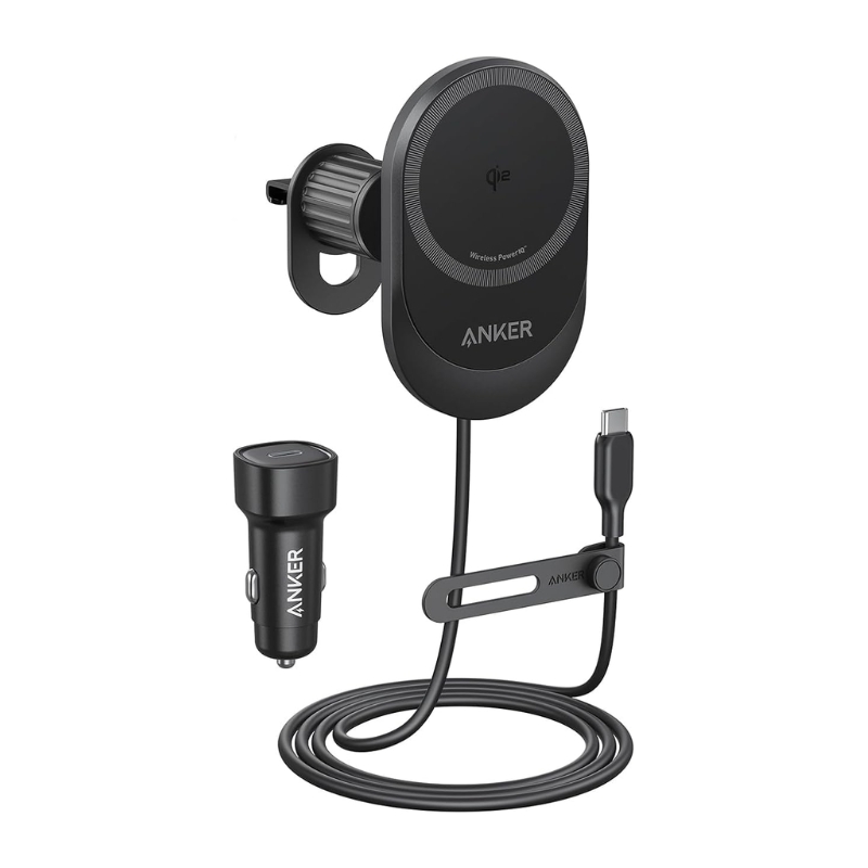 Anker MagSafe Car Charger 15W Qi2 With 360° Phone Holder