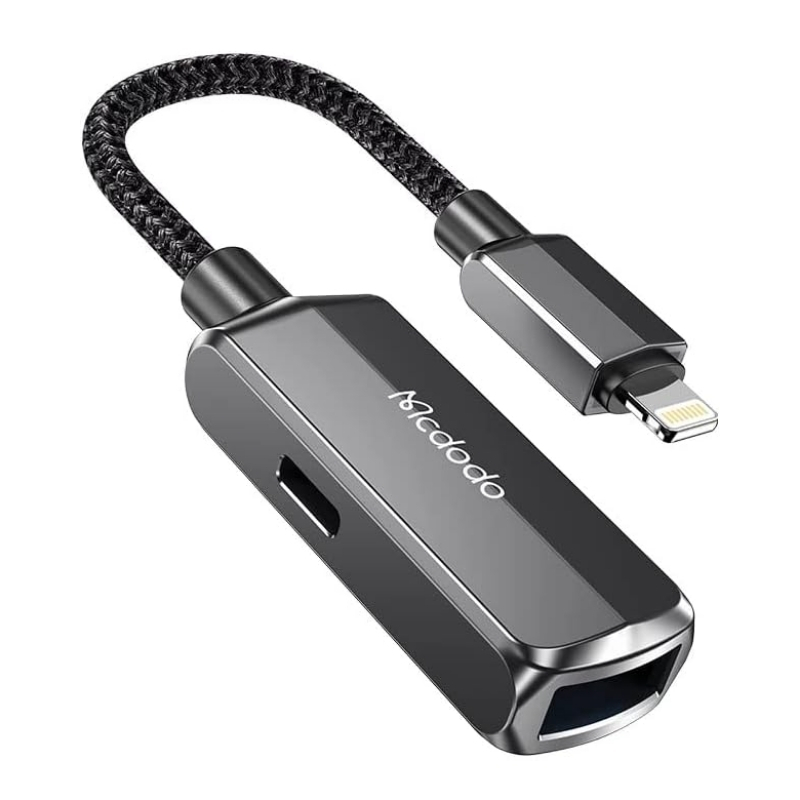 Mcdodo LTG USB-A 3.0 + LTG Dark Grey
