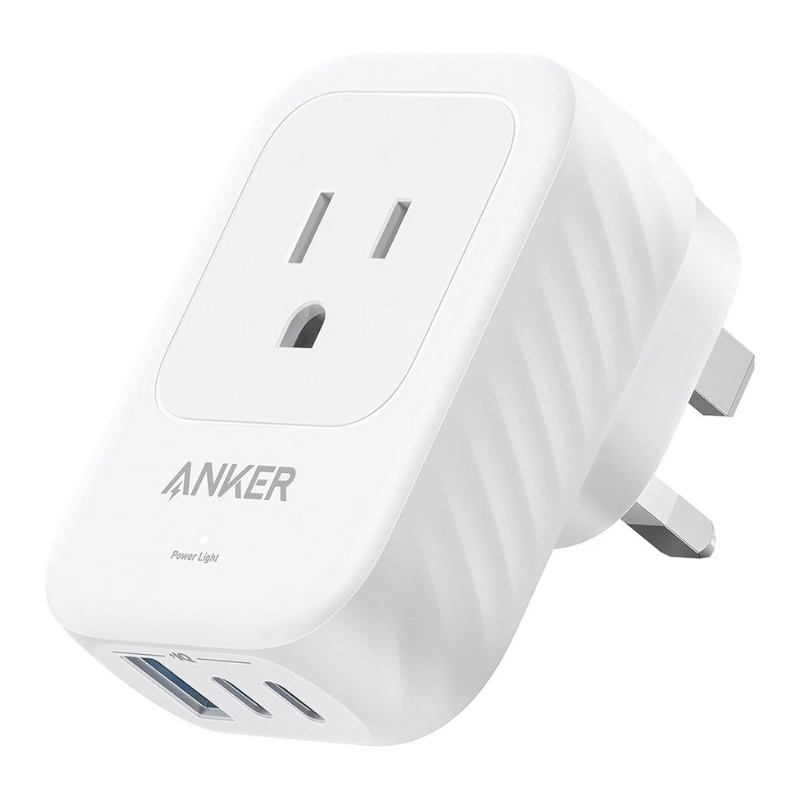 Anker Travel Adapter 5-in-1 2AC2C1A Ports 15W UK White