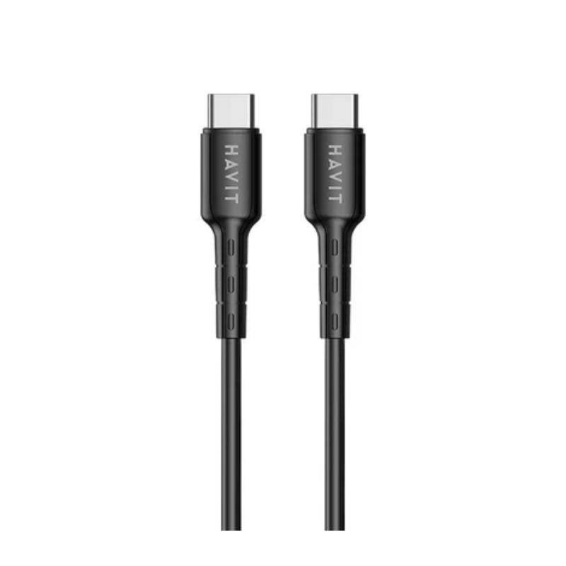 Havit CB6325 Cable type C to C+C 1.2m 100W Black