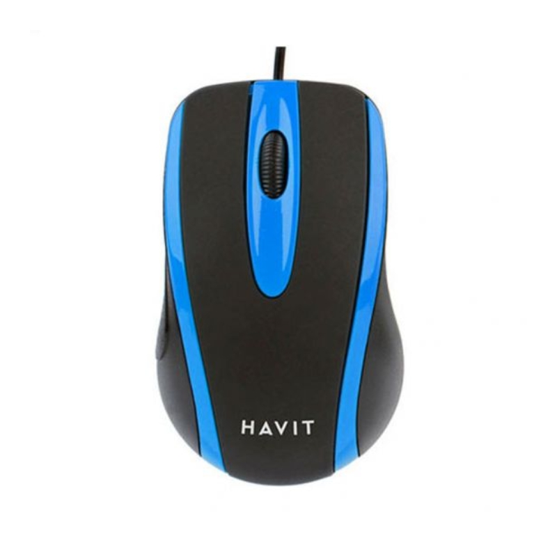 Havit  Wired Optical Mouse Black and Blue