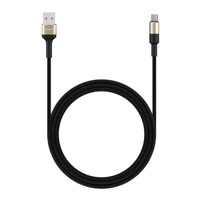 Rockrose Cable Acacia USB-A To Micro USB Fast Charging 2.4A 1M Black