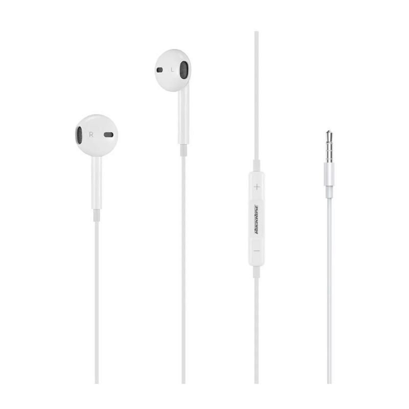 Rockrose Wired Earphones Solo MC 3.5mm White