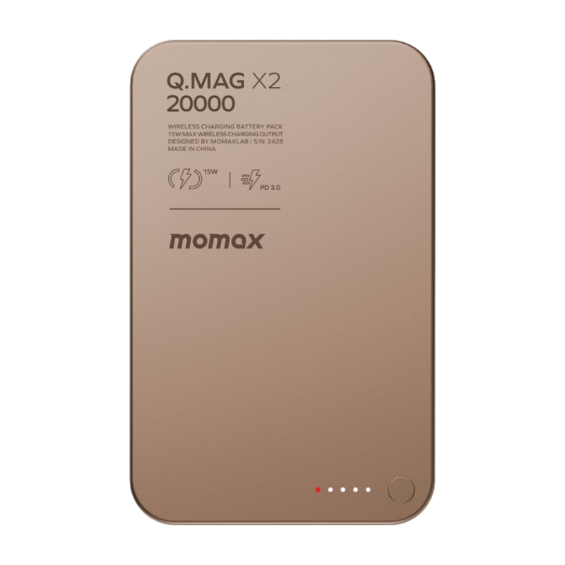 Momax Q.Mag x2 | Magnetic Wireless Power Bank 20000mAh - Gen 2