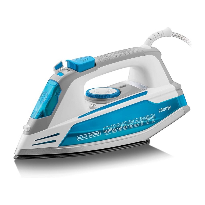 Black+Decker X2800-B5 2800W Steam Iron w Anodized soleplate