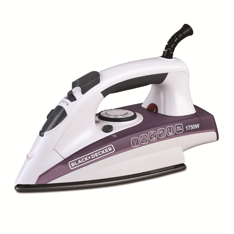 Black+Decker X1750-B5 1750W STEAM IRON WITH NONSTICK SOLEPLATE