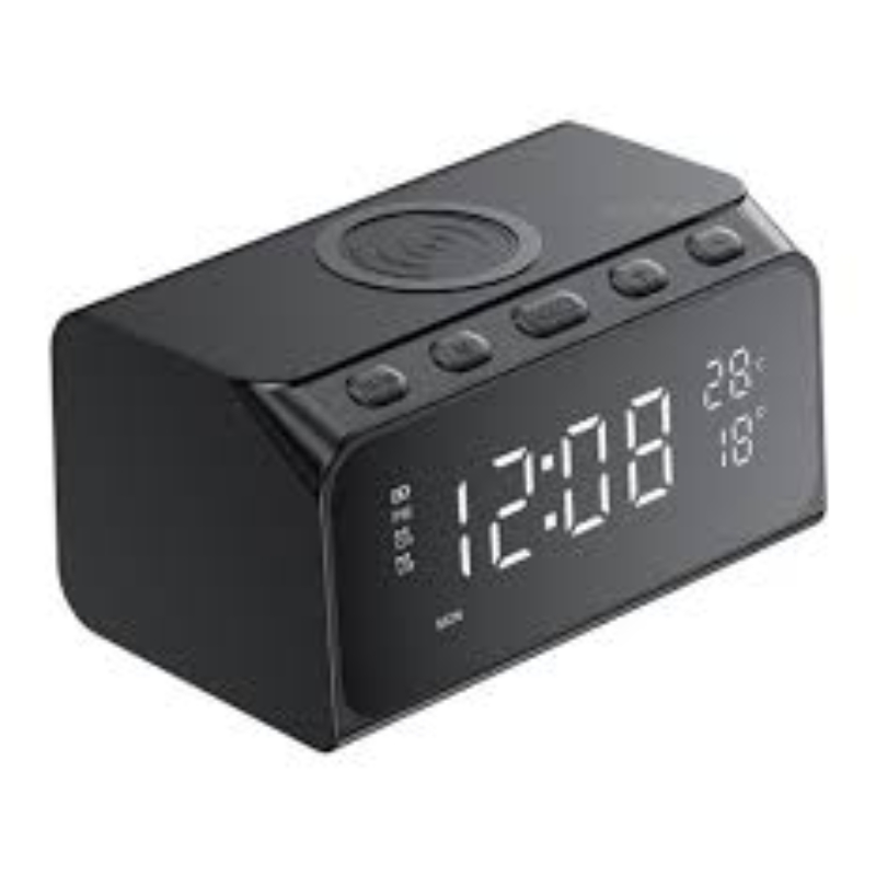 Havit W3041 Wireless charger with clock black